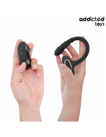 ADDICTED TOYS ANILLO PENE VIBRADOR PUNTOAP CONTROL REMOTO