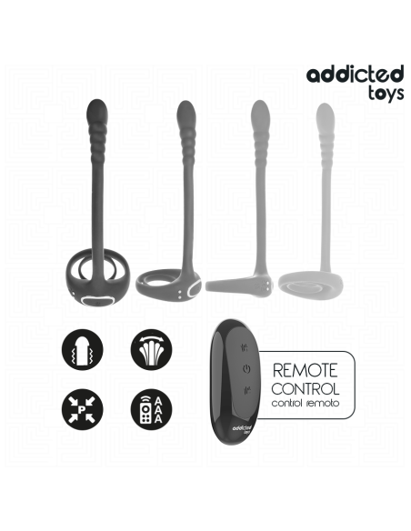 ADDICTED TOYS ANILLO PENE VIBRADOR PUNTOAP CONTROL REMOTO