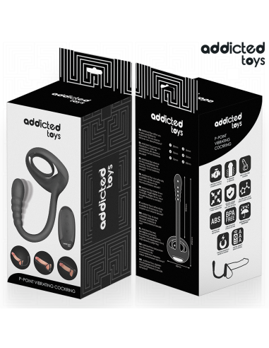 ADDICTED TOYS ANILLO PENE VIBRADOR PUNTOAP CONTROL REMOTO
