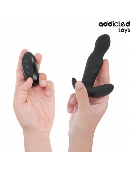 ADDICTED TOYS PLUG ANAL VIBRADOR ROTATORIO CONTROL REMOTO