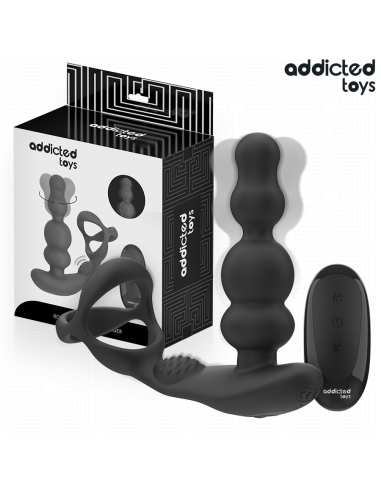 ADDICTED TOYS MASAJEADOR PROSTATICO ROTATORIO CONTROL REMOTO