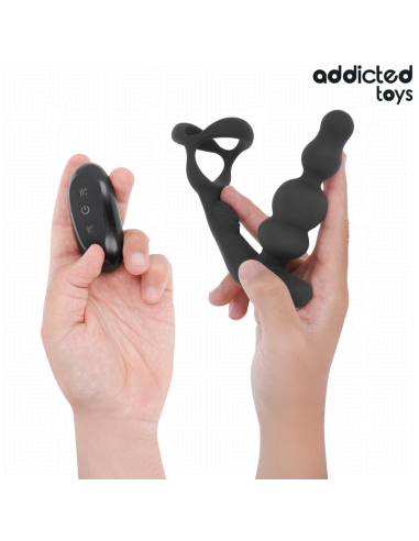 ADDICTED TOYS MASAJEADOR PROSTATICO ROTATORIO CONTROL REMOTO