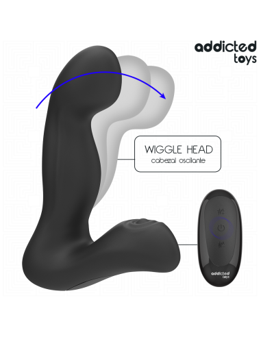 ADDICTED TOYS MASAJEADOR PROSTATICO OSCILANTE CON MODO PULSACIONES CONTROL REMOTO