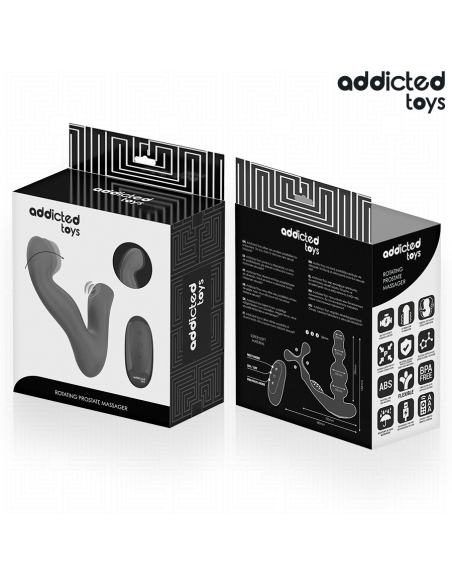 ADDICTED TOYS MASAJEADOR PROSTATICO OSCILANTE CON MODO PULSACIONES CONTROL REMOTO