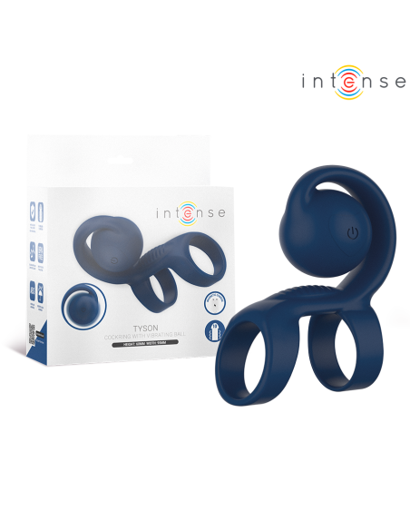 INTENSE TYSON ANILLO POTENCIADOR CON CARACOL VIBRADOR A 32 CM