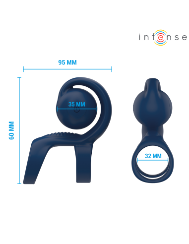 INTENSE TYSON ANILLO POTENCIADOR CON CARACOL VIBRADOR A 32 CM