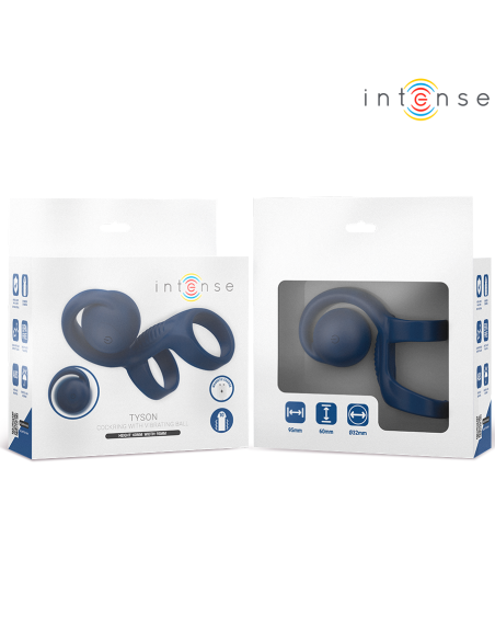 INTENSE TYSON ANILLO POTENCIADOR CON CARACOL VIBRADOR A 32 CM