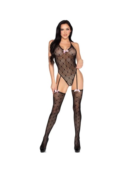 LEG AVENUE 89360 BODY CON LIGUERO Y ESPALDA ABIERTA NEGRO TALLA ANICA