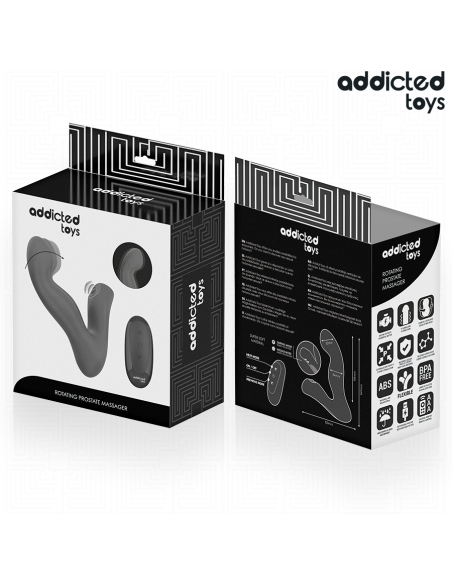 ADDICTED TOYS MASAJEADOR PROSTATICO OSCILANTE CON MODO PULSACIONES CONTROL REMOTO