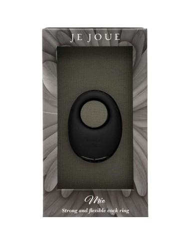 JE JOUE MIO ANILLO PARA EL PENE VIBRADOR FUERTE Y FLEXIBLE NEGRO