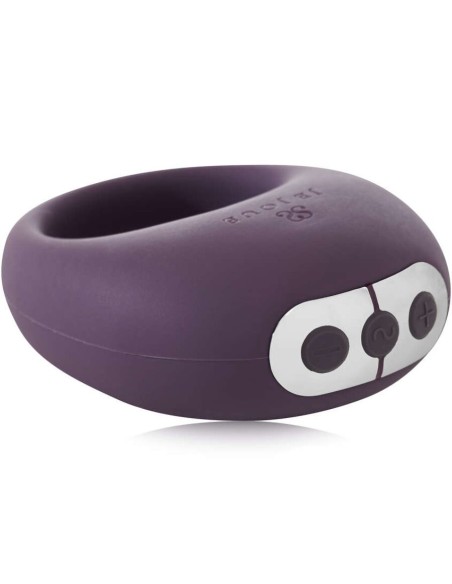 JE JOUE MIO ANILLO PARA EL PENE VIBRADOR FUERTE Y FLEXIBLE MORADO