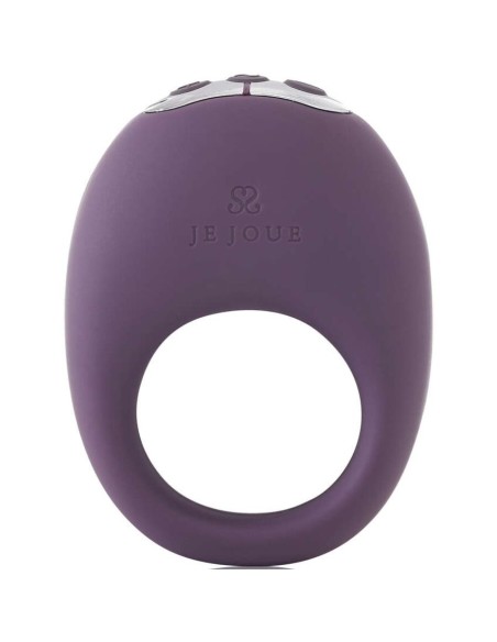 JE JOUE MIO ANILLO PARA EL PENE VIBRADOR FUERTE Y FLEXIBLE MORADO