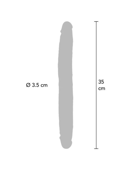 GET REAL DILDO DOBLE DONG DE SILICONA CARAMELO 35 CM