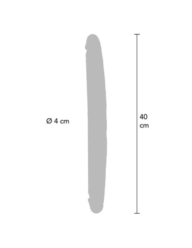 GET REAL DILDO DOBLE DONG DE SILICONA CARAMELO 40 CM