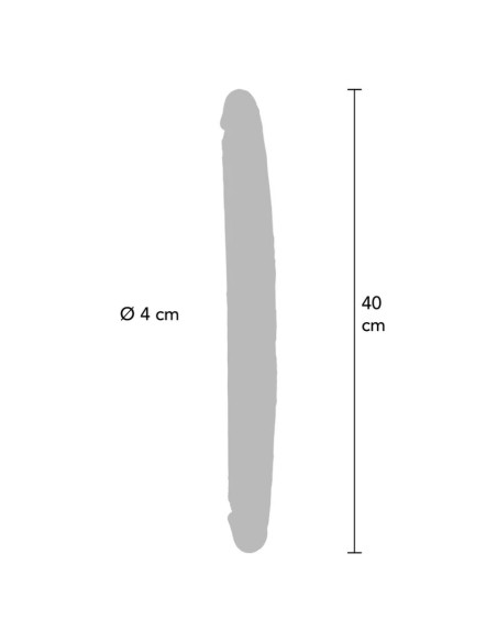 GET REAL DILDO DOBLE DONG DE SILICONA CARAMELO 40 CM