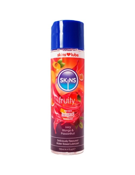 SKINS FRUITY LUBRICANTE BASE DE AGUA MANGO FRUTA PASIAN 130 ML
