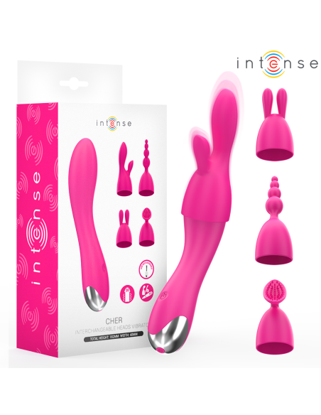 INTENSE CHER VIBRADOR 20 PATRONES CON CABEZALES INTERCAMBIABLES