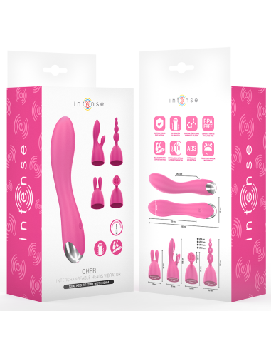 INTENSE CHER VIBRADOR 20 PATRONES CON CABEZALES INTERCAMBIABLES