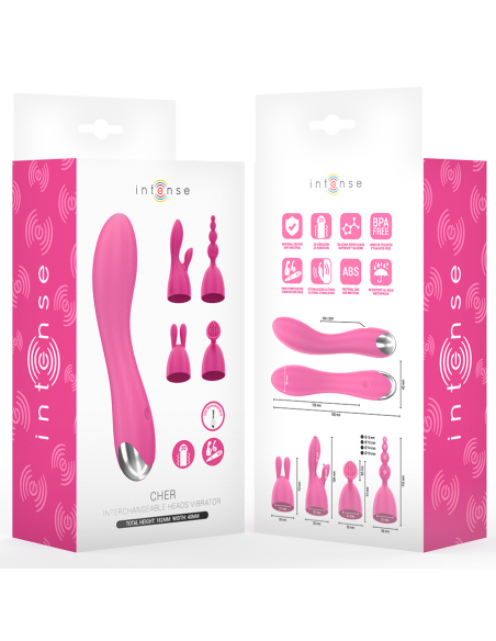 INTENSE CHER VIBRADOR 20 PATRONES CON CABEZALES INTERCAMBIABLES