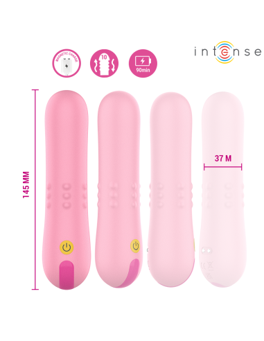 INTENSE BARBARA VIBRADOR CON PERLAS GIRATORIAS