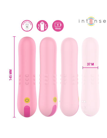 INTENSE BARBARA VIBRADOR CON PERLAS GIRATORIAS