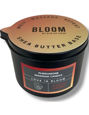 EYE OF LOVE BLOOM VELA DE MASAJE SATIVA EARTHS DESIRE 150 ML