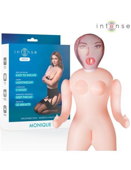 INTENSE DOLLS MONIQUE MUAECA HINCHABLE CON TRES ORIFICIOS