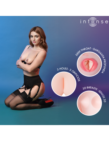 INTENSE DOLLS MONIQUE MUAECA HINCHABLE CON TRES ORIFICIOS