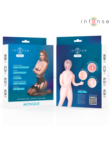 INTENSE DOLLS MONIQUE MUAECA HINCHABLE CON TRES ORIFICIOS