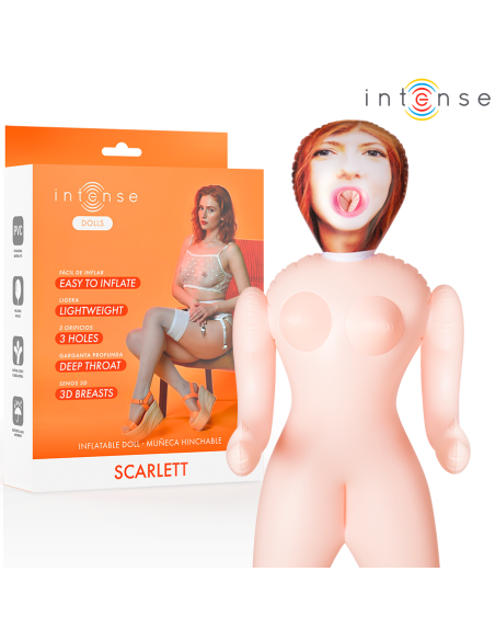 INTENSE DOLLS SCARLETT MUAECA HINCHABLE CON TRES ORIFICIOS