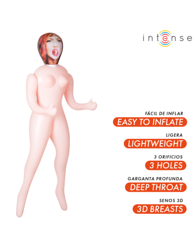 INTENSE DOLLS SCARLETT MUAECA HINCHABLE CON TRES ORIFICIOS