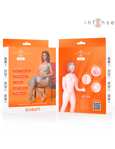 INTENSE DOLLS SCARLETT MUAECA HINCHABLE CON TRES ORIFICIOS