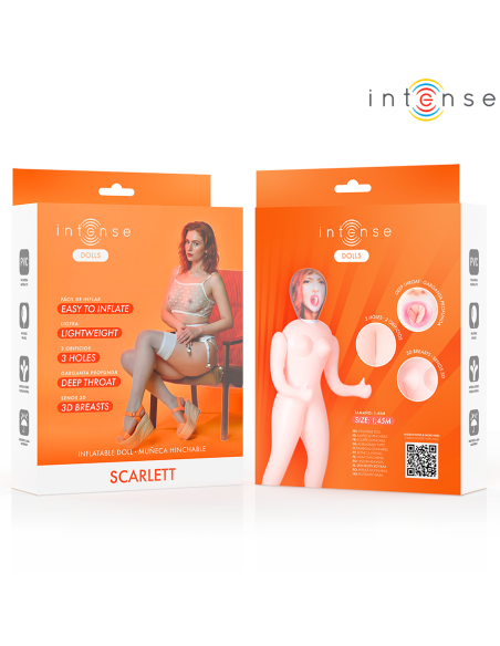 INTENSE DOLLS SCARLETT MUAECA HINCHABLE CON TRES ORIFICIOS
