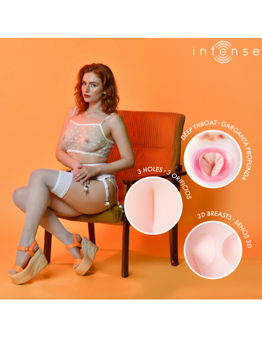 INTENSE DOLLS SCARLETT MUAECA HINCHABLE CON TRES ORIFICIOS