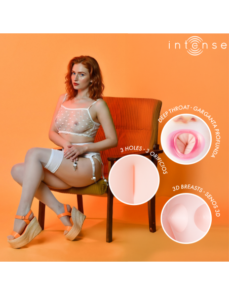 INTENSE DOLLS SCARLETT MUAECA HINCHABLE CON TRES ORIFICIOS