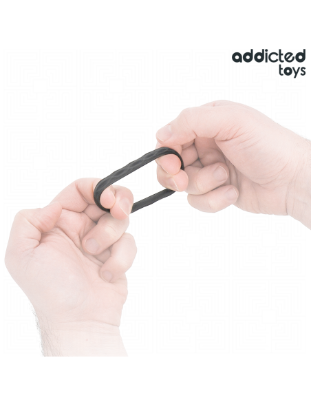 ADDICTED TOYS SET ANILLOS PENE TEXTURIZADOS 4 TAMAAOS