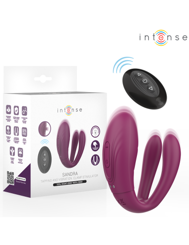 INTENSE SANDRA VIBRADOR ESTIMULADOR DE PINZAS CON GOLPETEO CONTROL REMOTO