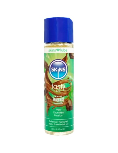 SKINS TASTY LUBRICANTE BASE DE AGUA MENTA CHOCOLATE 130 ML