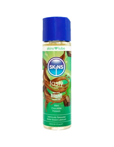 SKINS TASTY LUBRICANTE BASE DE AGUA MENTA CHOCOLATE 130 ML