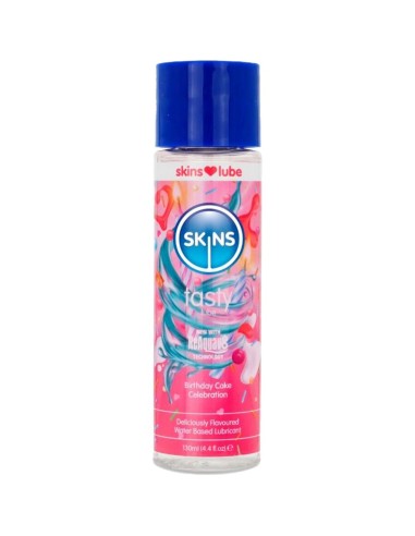 SKINS TASTY LUBRICANTE BASE DE AGUA TARTA CUMPLEAAOS 130 ML