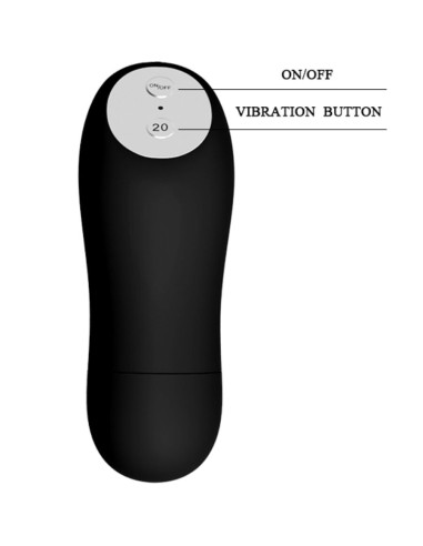 BAILE TANGA CON BALA VIBRADORA Y CONTROL REMOTO NEGRO