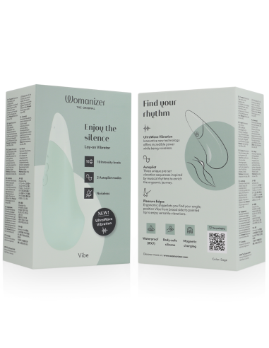 WOMANIZER VIBE VIBRADOR LAY ON SILENCIOSO VERDE CLARO