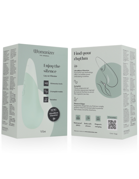 WOMANIZER VIBE VIBRADOR LAY ON SILENCIOSO VERDE CLARO