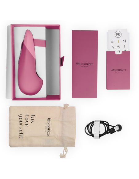 WOMANIZER VIBE VIBRADOR LAY ON SILENCIOSO ROSA OSCURO