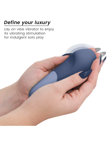 WOMANIZER VIBE VIBRADOR LAY ON SILENCIOSO AZUL OSCURO