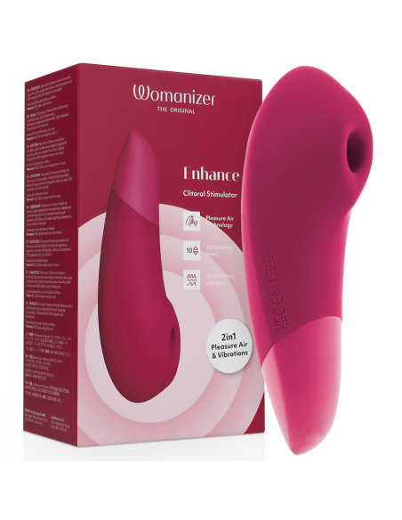 WOMANIZER ENHANCE ESTIMULADOR DE CLITORAS ROSA VIBRANTE