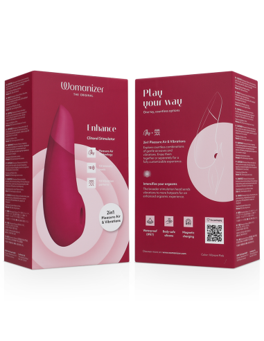 WOMANIZER ENHANCE ESTIMULADOR DE CLITORAS ROSA VIBRANTE