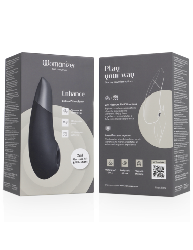 WOMANIZER ENHANCE ESTIMULADOR DE CLITORAS NEGRO