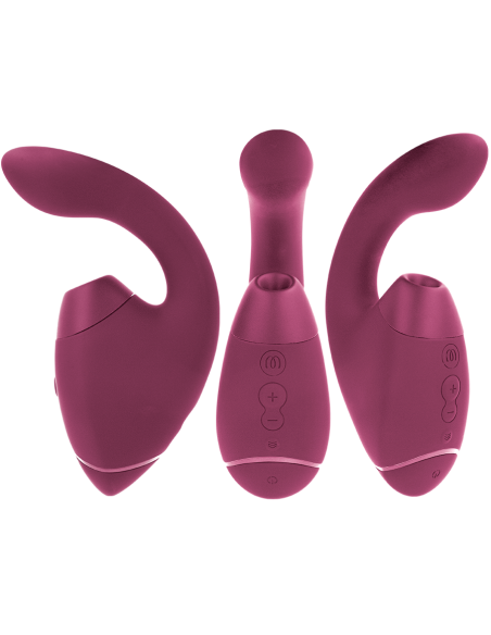 WOMANIZER DUO NEXT ESTIMULADOR VIBRADOR DUAL CLATORIS PUNTOAG ROSA