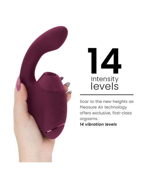 WOMANIZER DUO NEXT ESTIMULADOR VIBRADOR DUAL CLATORIS PUNTOAG ROSA